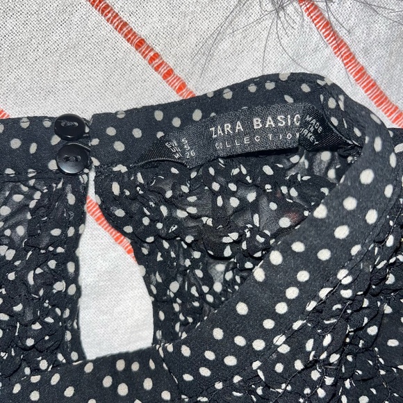 Black and white polka dot Zara dress size small - Picture 3 of 3